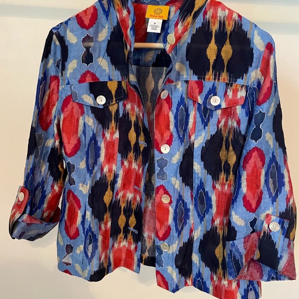 Southwestern vintage 3/4 sleeve blouse
